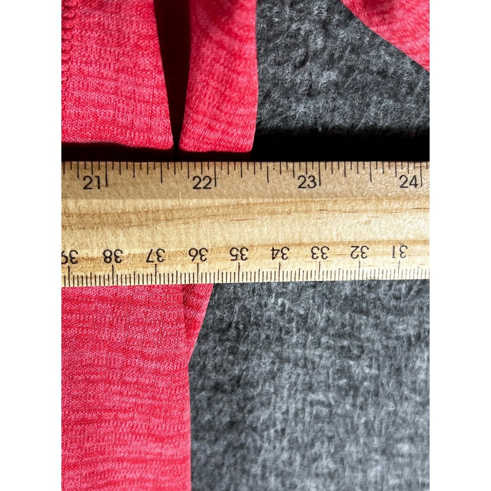 Vineyard Vines Performance Mens Large Red Heathered Quarter Zip Pullover L - Picture 6 of 8